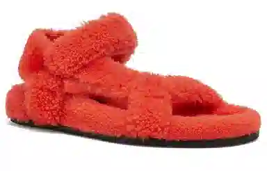 Fendi Flat Sandals Red