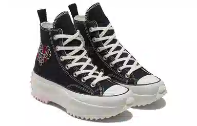 Converse Run Star Hike Black White Red