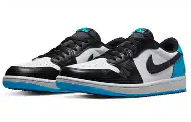Jordan Air Jordan 1 Low 'Black and Dark Powder Blue'