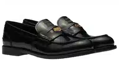 Miu Miu Penny Loafers Black