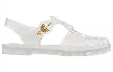 Gucci Rubber Double G Sandals Transparent