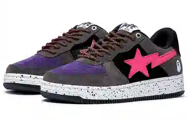 Bape STA Low Grey Pink