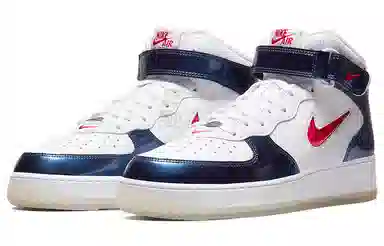 Nike Air Force 1 QS "IUniversity Red and Midnight Navy"