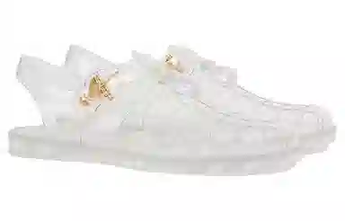 Gucci Rubber Double G Sandals Transparent