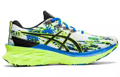 Asics Novablast 2 White Fluorescent Green