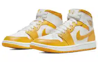 Jordan Air Jordan 1 Mid White Yellow
