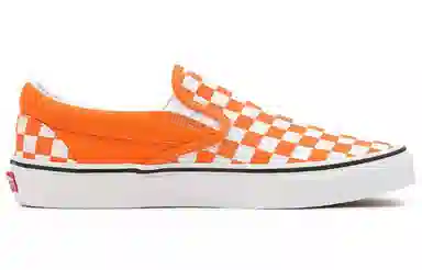 Vans Slip-On Checkerboard Orange White