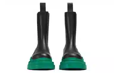 Bottega Veneta Tire Chelsea Boots Turquoise