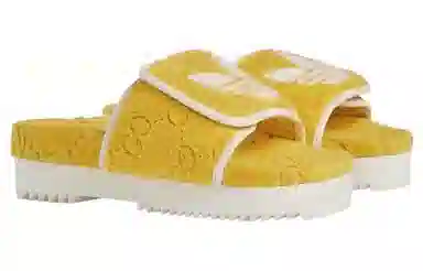 Gucci GG Yellow Slides