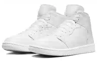 Jordan Air Jordan 1 Mid Triple White