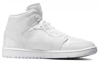Jordan Air Jordan 1 Mid Triple White