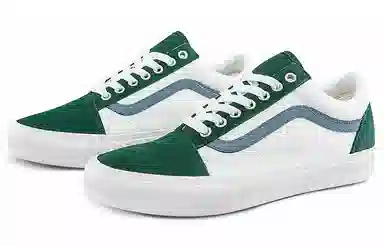 Vans Old Skool White Green