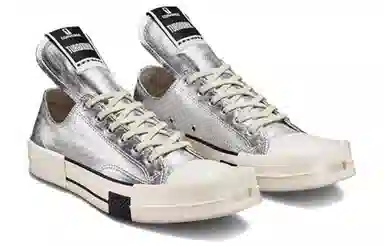 Rick Owens DRKSHDW x Converse Turbodrk Chuck Taylor All Star Silver