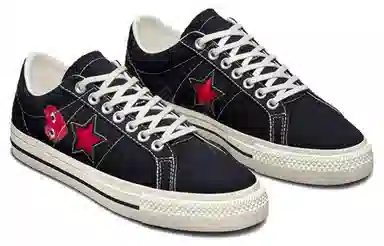 CDG Play x Converse One Star Black
