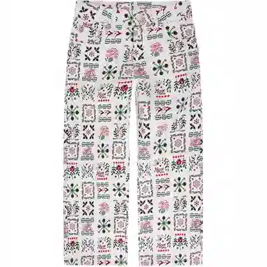 KENZO Festive Cotton Trousers
