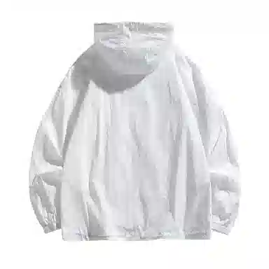 【dme】 美式潮流个性机能风登山跑步健身简约户外纯色凉感连帽轻薄通勤无性别主义外套防晒服 男女同款