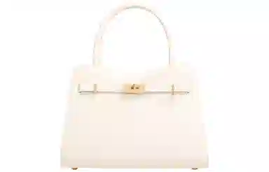 妙迪 新晚宴派对年会凯莉包 牛皮 单肩斜挎手提包 女款 子夜黑/奶昔白