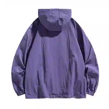 【dme】 美式潮流个性机能风登山跑步健身简约户外纯色凉感连帽轻薄通勤无性别主义外套防晒服 男女同款