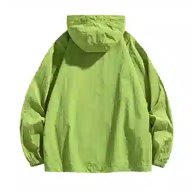 【dme】 美式潮流个性机能风登山跑步健身简约户外纯色凉感连帽轻薄通勤无性别主义外套防晒服 男女同款