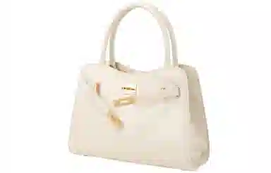 妙迪 新晚宴派对年会凯莉包 牛皮 单肩斜挎手提包 女款 子夜黑/奶昔白