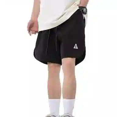 沐诚阳译 美式运动男夏季潮牌宽松刺绣沙滩裤户外机能休闲短裤 男款