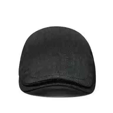 云诚雅漫 四季牛仔英伦复古光板前进帽文艺青年可调节 棉 贝雷帽 男女同款情侣款