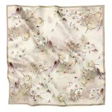 上海故事 双面印花 桑蚕丝 丝巾 女款 多色