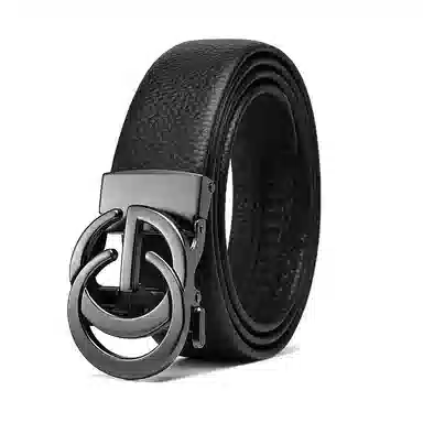 Ace Paul Classic Leather Belt Gunmetal 3.5cm