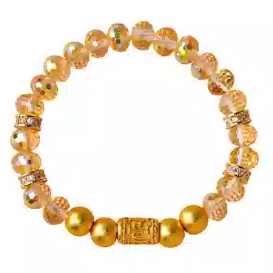 【财源滚滚丨财富满满】 玄唐 圆柱符文轻奢高级感新中式复古个性气质手饰#好运 黄水晶 手串 男女同款情侣款