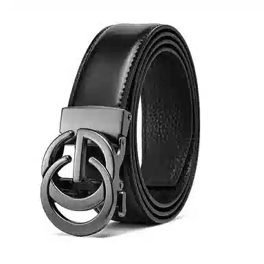 Ace Paul Classic Leather Belt Gunmetal 3.5cm