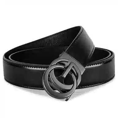Ace Paul Classic Leather Belt Gunmetal 3.5cm