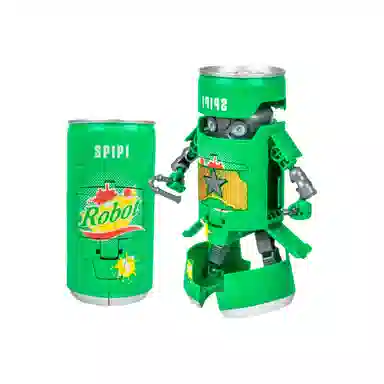 咕轹 易拉罐变形机器人 成品模型