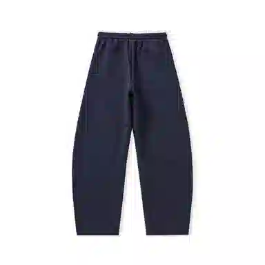 么宁 纯色直筒卫裤潮流时尚宽松简约百搭弹力松紧腰运动休闲裤 男女同款