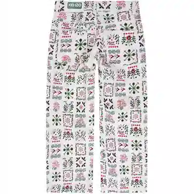 KENZO Festive Cotton Trousers