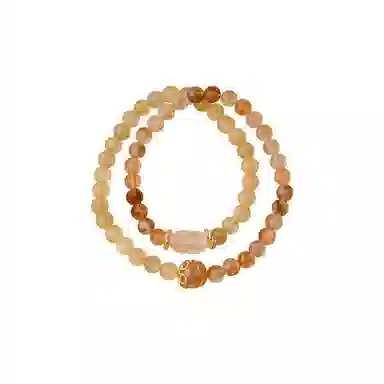 玄唐 貔貅时尚气质高级感#好运 金发晶 手串 男女同款情侣款