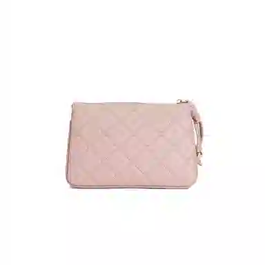 都宝路 百搭小香风菱格日常通勤气质质感精致小方包 合成革 单肩斜挎包 中号 女款 焦糖/红色/粉红