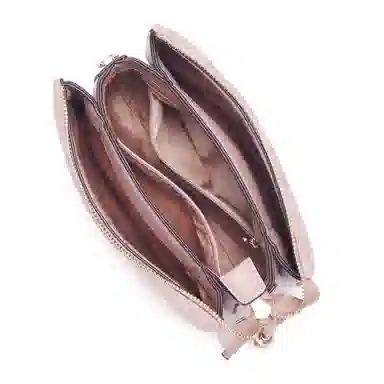 都宝路 百搭小香风菱格日常通勤气质质感精致小方包 合成革 单肩斜挎包 中号 女款 焦糖/红色/粉红