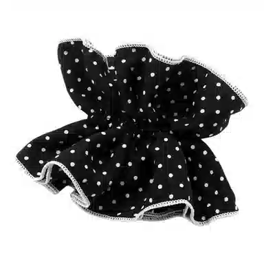 如花梦 早春高级感温柔气质波点大肠 布艺 发圈 女款