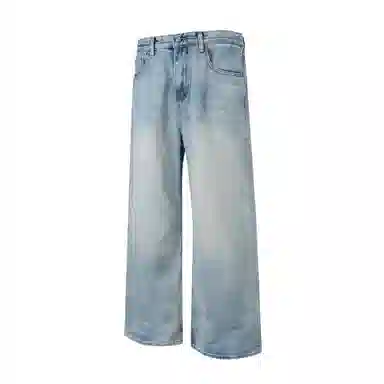 MADE EXTREME Vintage Washed Straight Jeans