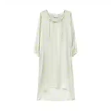 桑罗 长袖简约可外穿纯色睡裙 女款