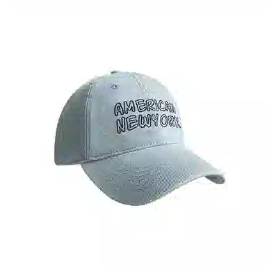 艾佳微 美式复古水洗韩版四季百搭软顶大头围显脸小 牛仔布 鸭舌帽 男女同款情侣款