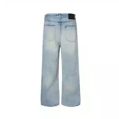MADE EXTREME Vintage Washed Straight Jeans