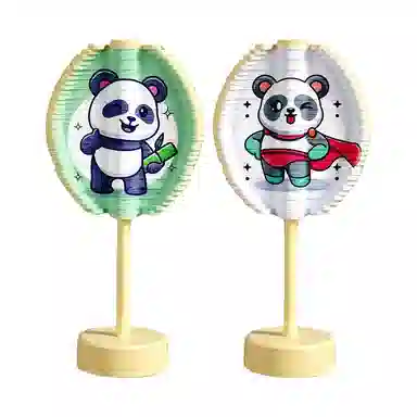 咕轹 卡通熊猫图案 玩具