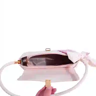 MACKJANICE Embossed Underarm Bag Ice Berry Pink