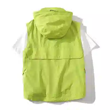 【dme】 日系机能多口袋连帽户外工装透气宽松百搭外套背心 男女同款