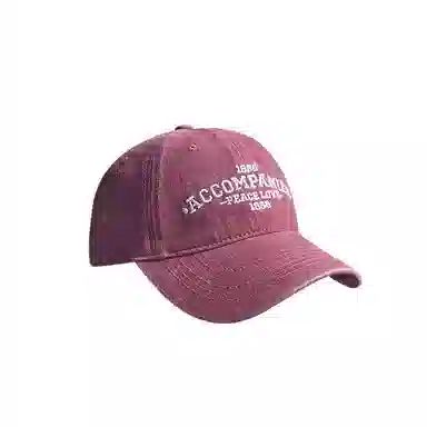 艾佳微 韩版复古水洗字母刺绣时尚休闲百搭街头 牛仔布 鸭舌帽 男女同款情侣款