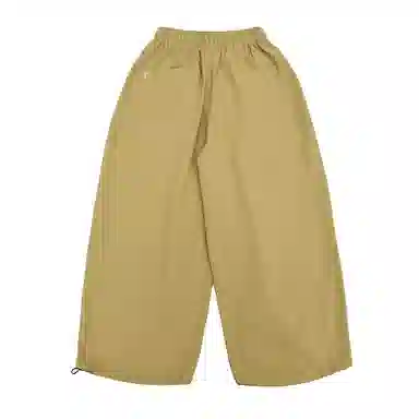 【dme】 日系复古纯色简约基础款拉链口袋宽松百搭阔腿裤休闲裤 男女同款