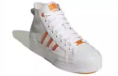 adidas Nizza Platform Mid Vegan White Orange