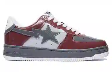 A BATHING APE STA Burgundy Grey