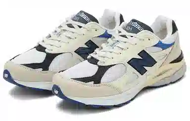New Balance 990 V3 White Blue